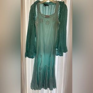 NEW never worn Aqua sleeveless summer dress O/S  from Charleston SC Market